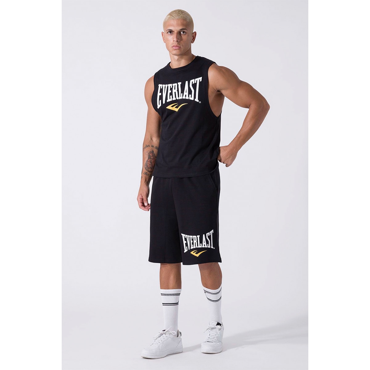 Imagen 2 de Camiseta de hombre logo Everlast - Negro Negro