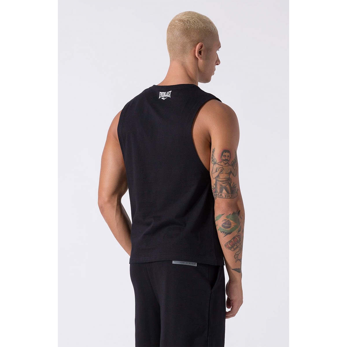 Imagen 3 de Camiseta de hombre logo Everlast - Negro Negro