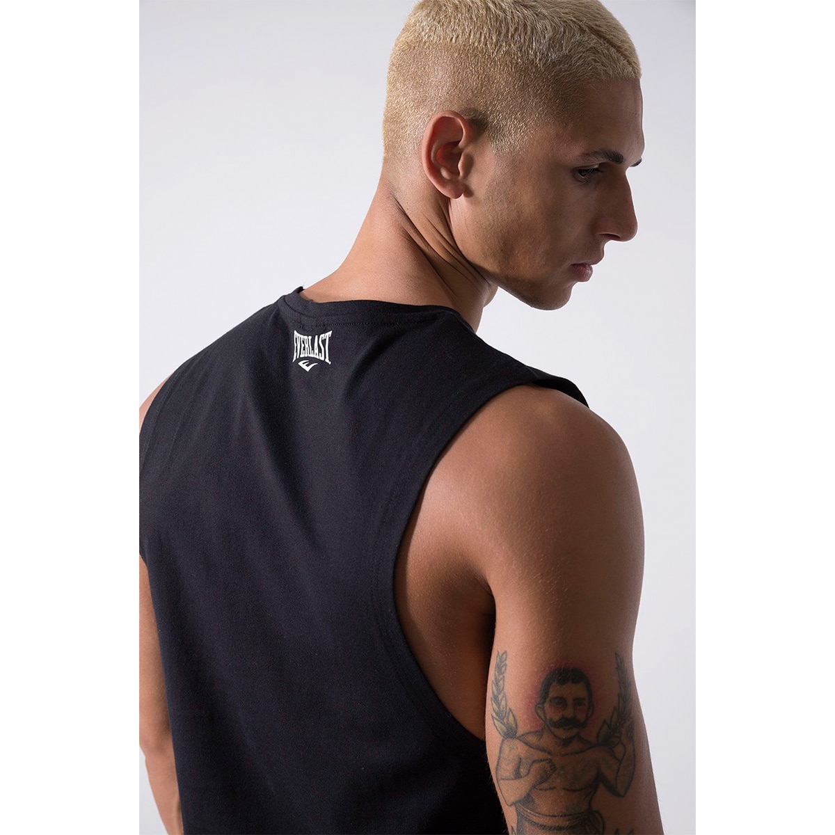 Imagen 4 de Camiseta de hombre logo Everlast - Negro Negro