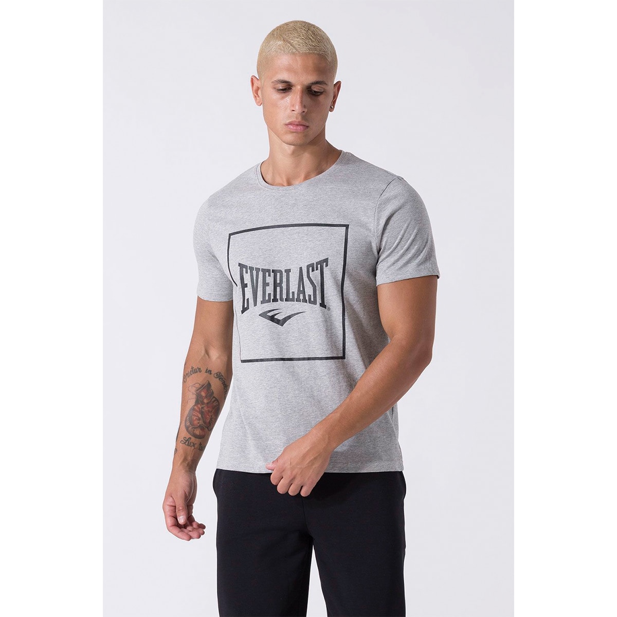 Camiseta de hombre regular Everlast - Gris Gris-3