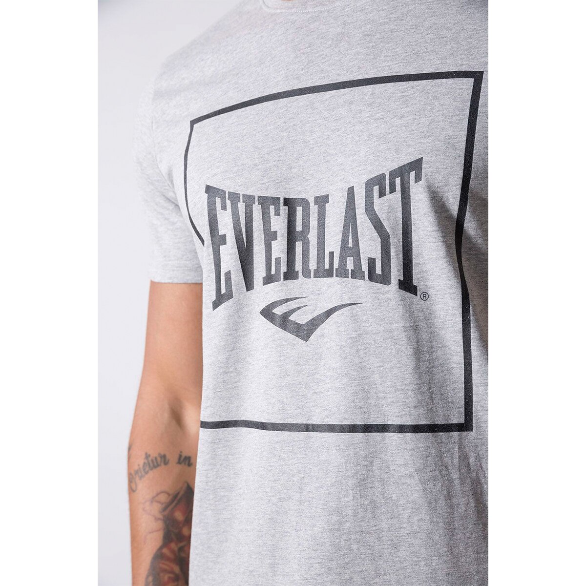 Camiseta de hombre regular Everlast - Gris Gris-5