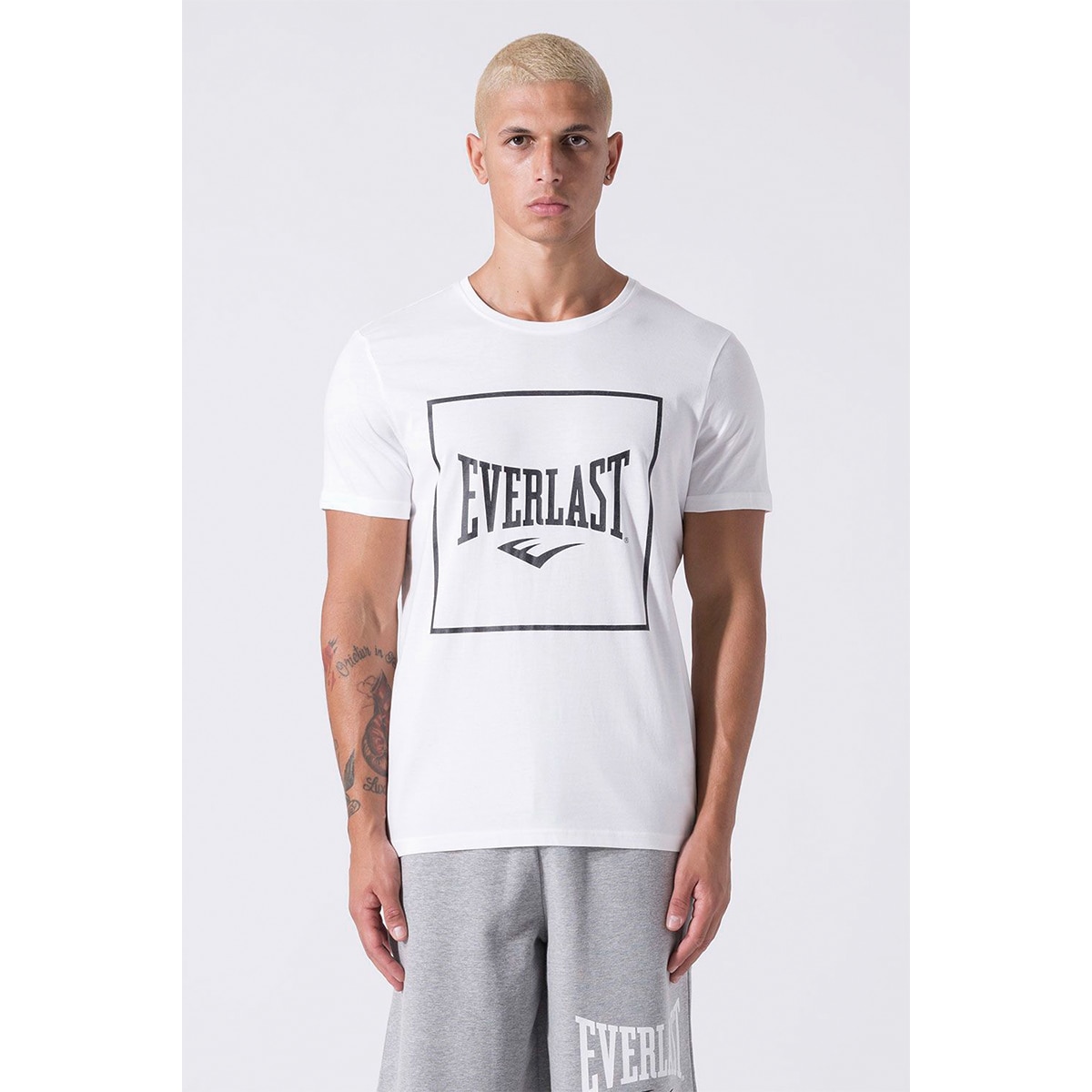 Camiseta de hombre regular Everlast - Blanco Blanco-1