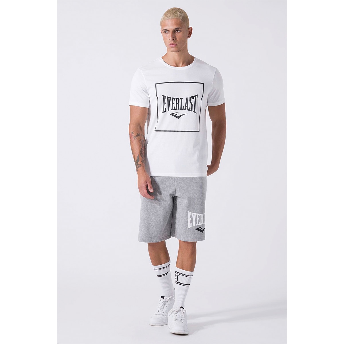 Camiseta de hombre regular Everlast - Blanco Blanco-2