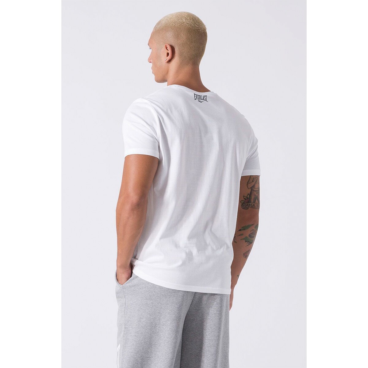 Camiseta de hombre regular Everlast - Blanco Blanco-3