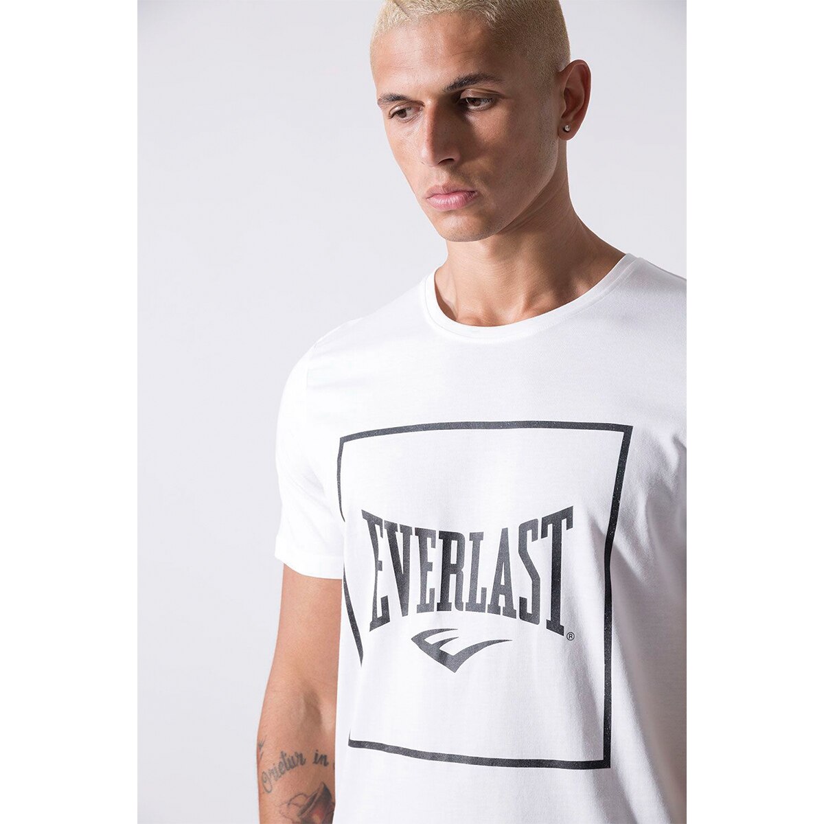 Camiseta de hombre regular Everlast - Blanco Blanco-4