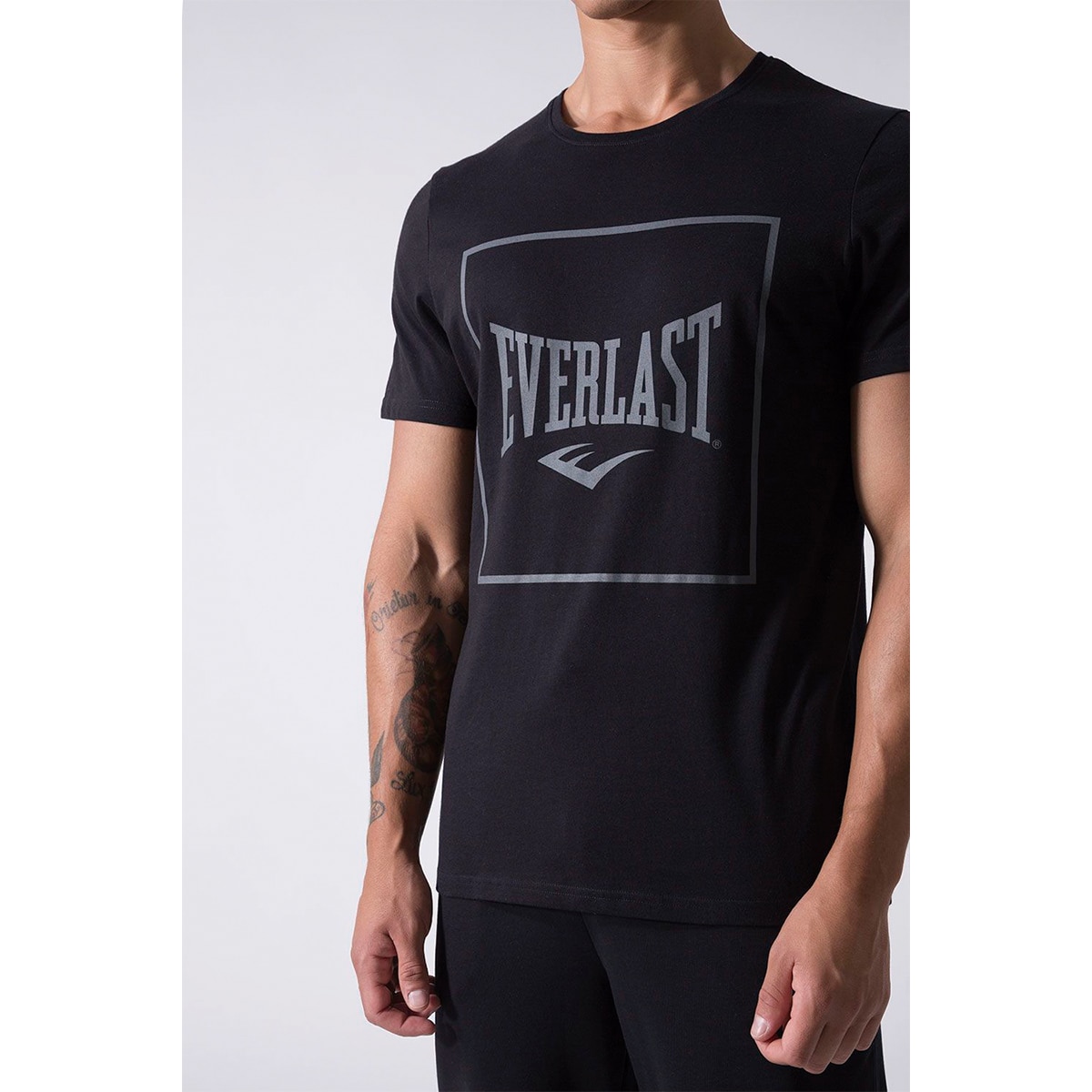 Camiseta de hombre regular Everlast - Negro Negro-5