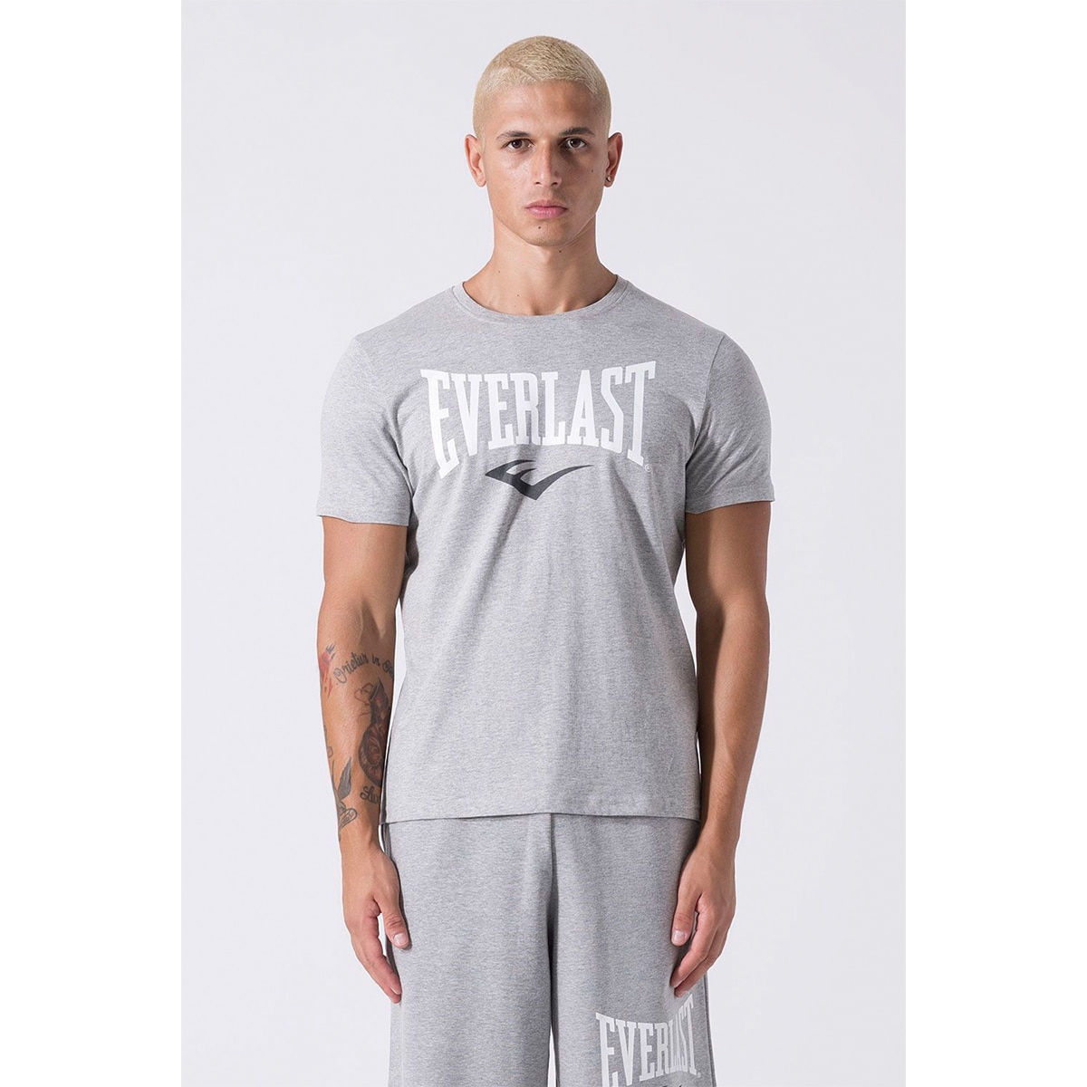 Camiseta de hombre fitted Everlast Gris-1