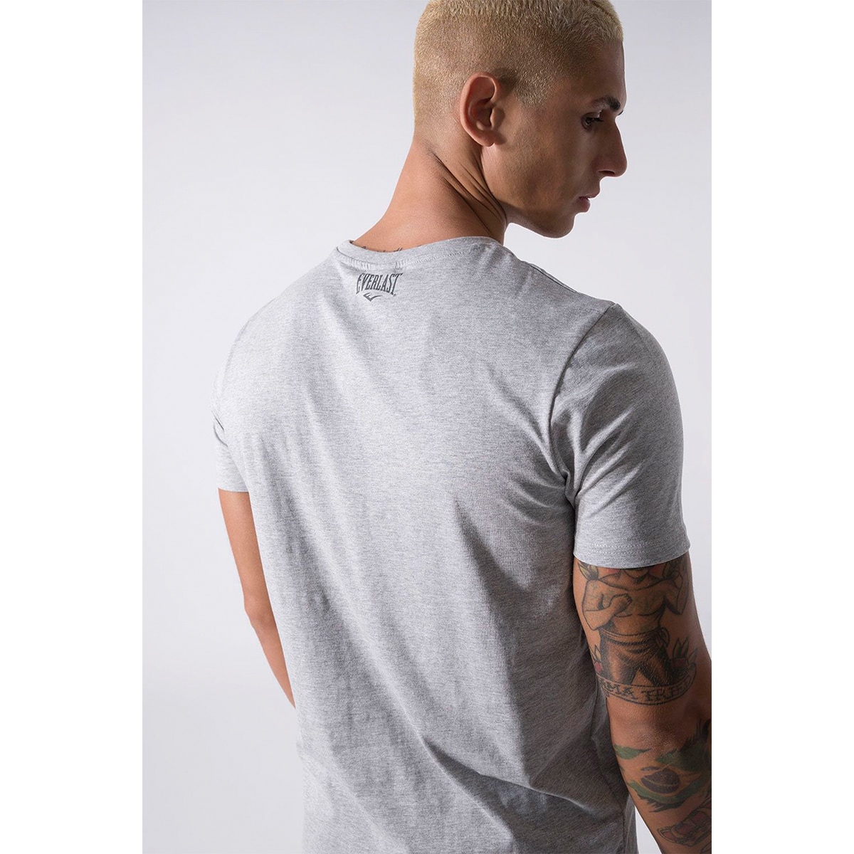 Camiseta de hombre fitted Everlast Gris-5