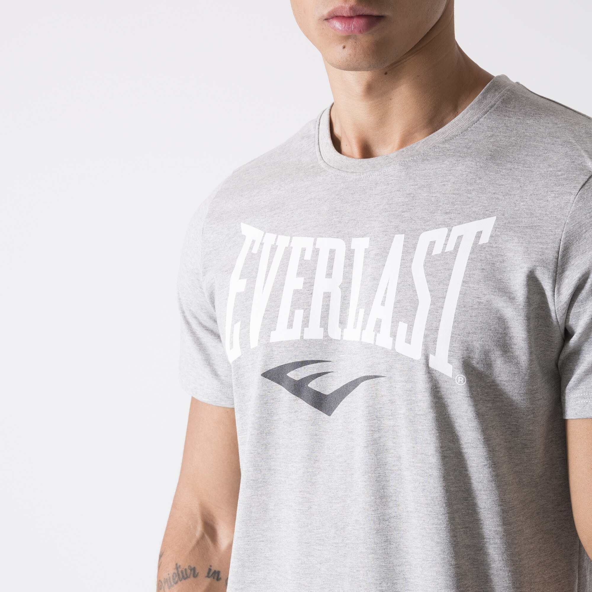 Camiseta de hombre fitted Everlast Gris-6