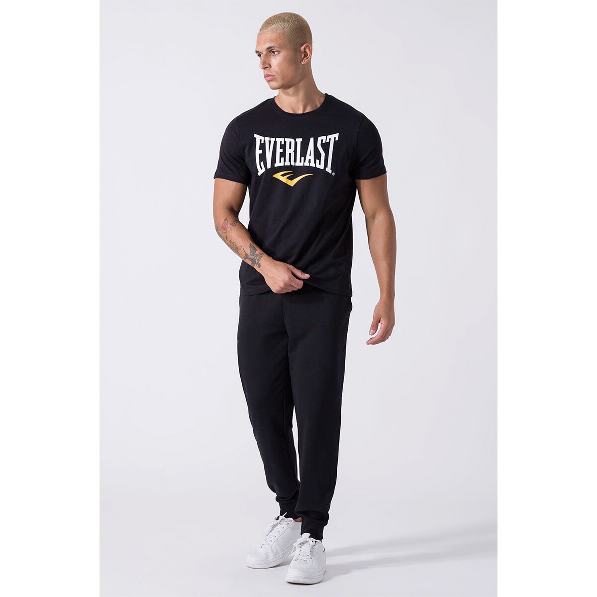 Camiseta de hombre fitted Everlast - Negro Negro-2
