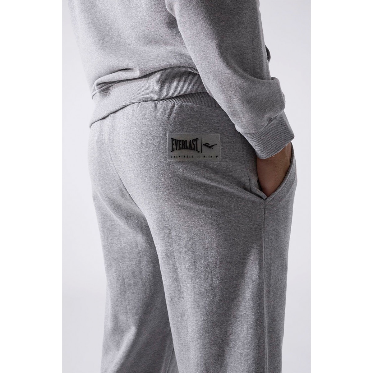Imagen 5 de Pantalón de hombre jog logo Everlast - Gris Gris