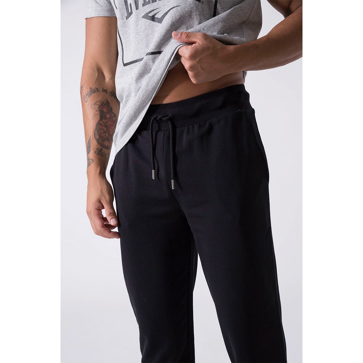 Imagen 4 de Pantalón de hombre jog logo Everlast - Negro Negro