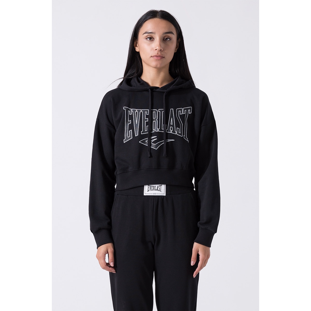 Imagen 0 de Sudadera de mujer cropped logo Everlast Negro
