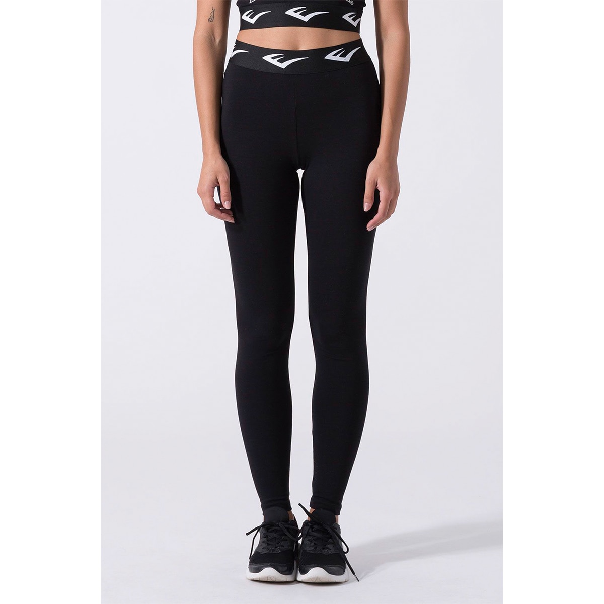 Imagen 0 de Mallas de mujer punto stretch Everlast Negro