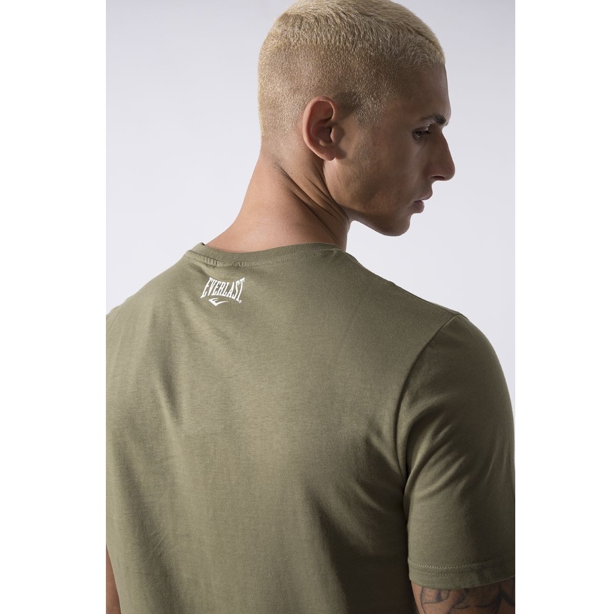 Camiseta de hombre fitted Everlast - Verde militar Verde militar-5