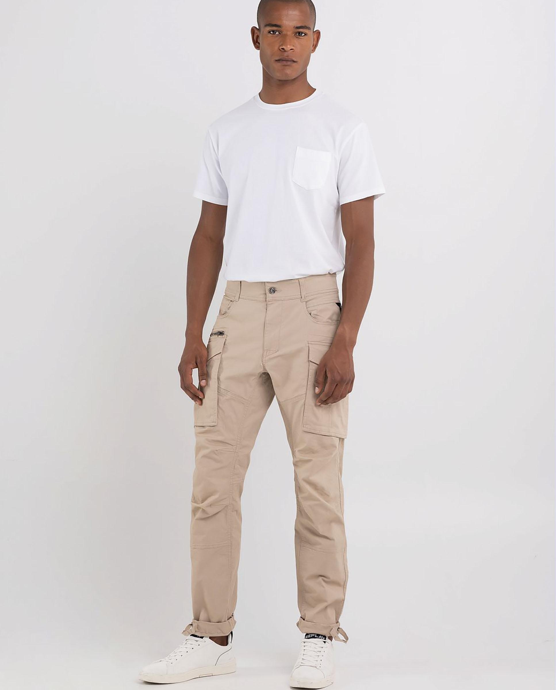 Replay - Pantalón cargo de hombre con trabillas.