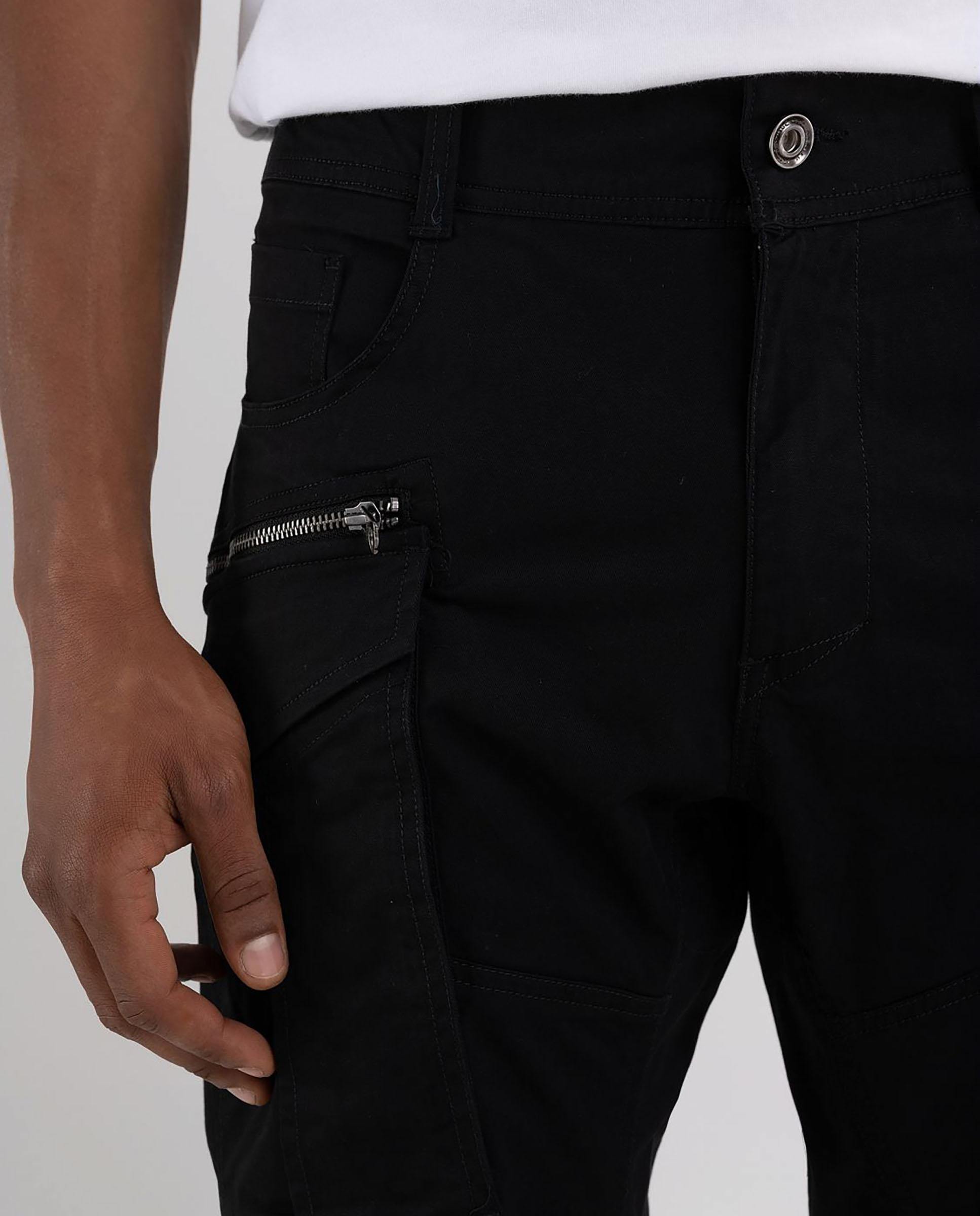 Imagen 5 de Pantalón cargo de hombre regular - Replay - Negro Negro