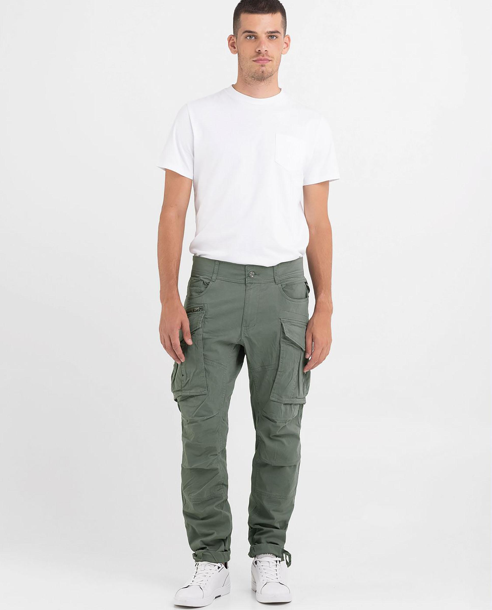 Imagen 1 de Pantalón cargo de hombre con trabillas - Replay - Verde militar Verde militar