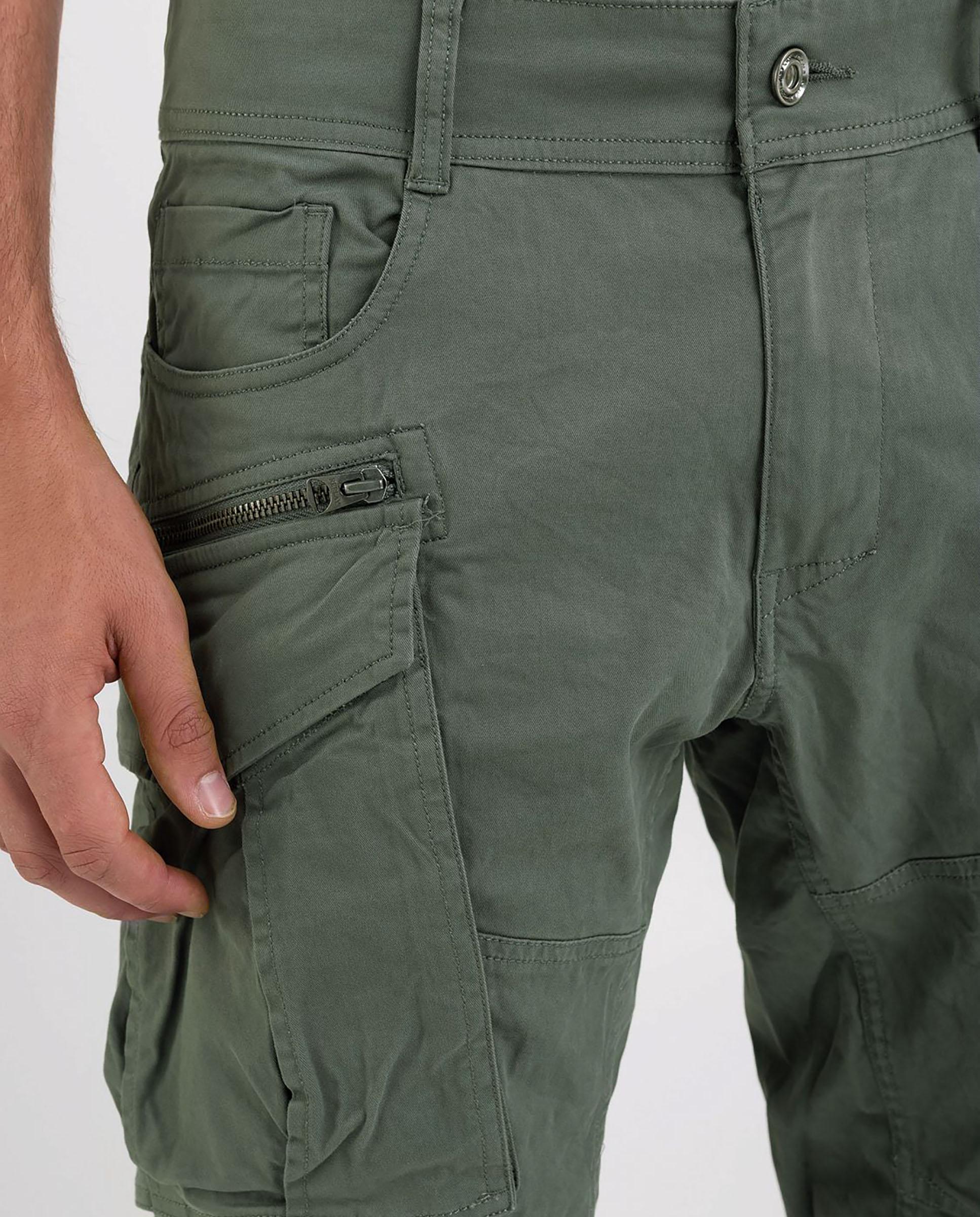 Imagen 5 de Pantalón cargo de hombre con trabillas - Replay - Verde militar Verde militar