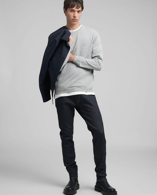 Imagen 0 de Jersey de hombre de manga larga y cuello redondo