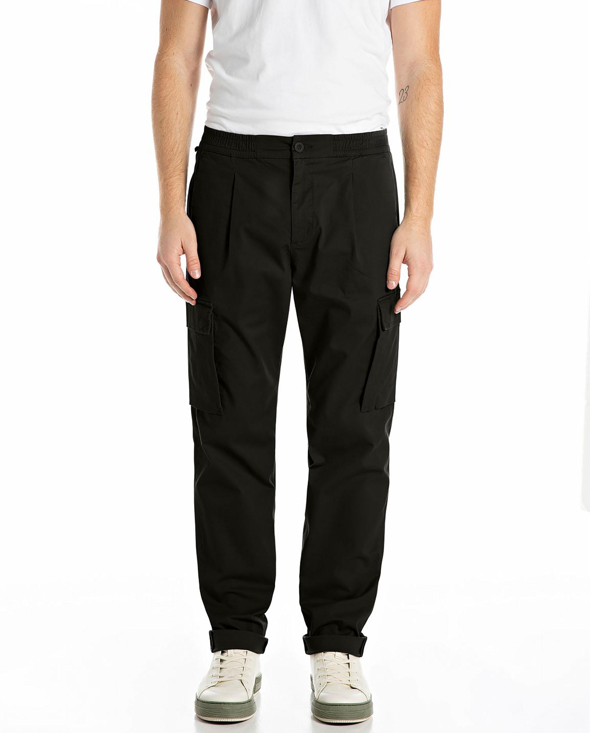 Replay - Pantalón de hombre estilo cargo de corte tapered.
