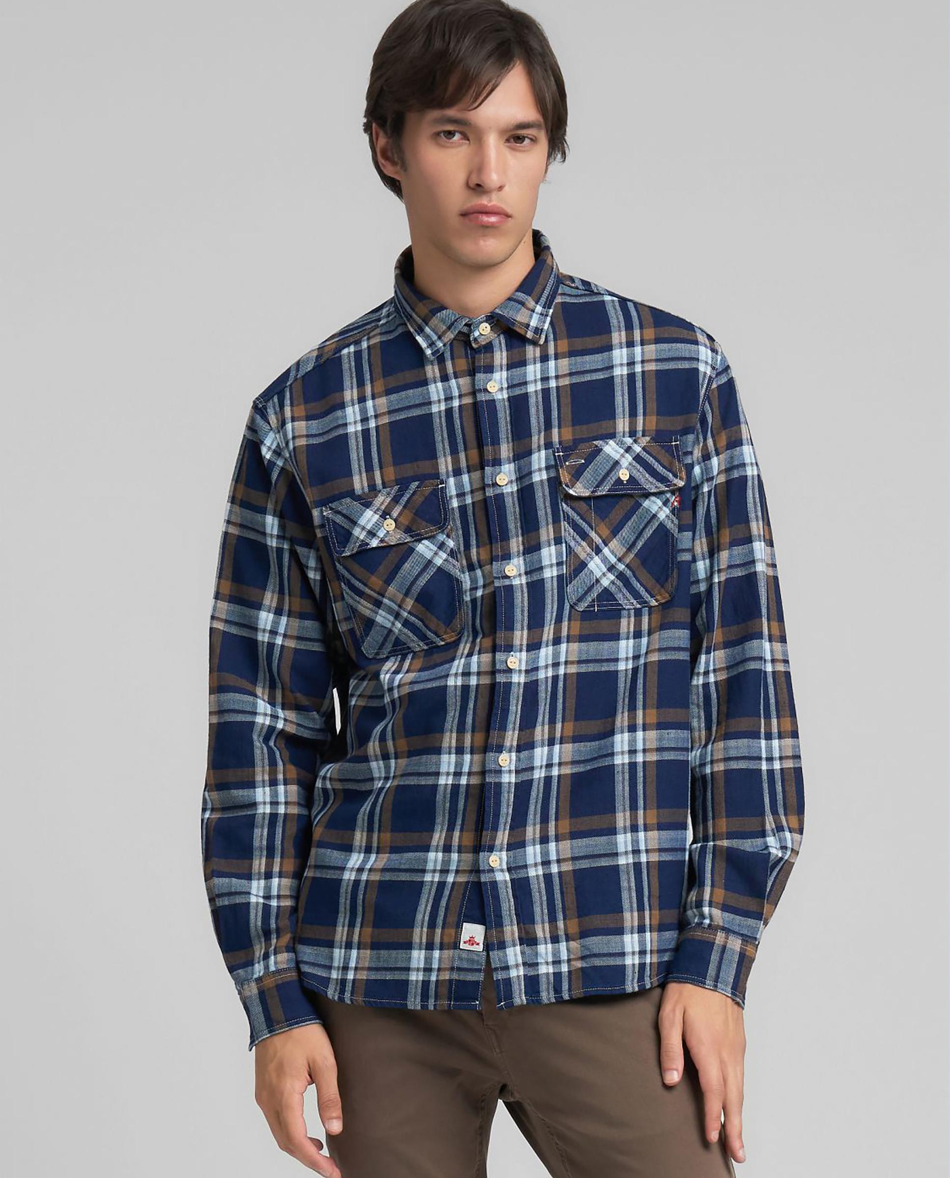 Replay - Camisa de hombre regular fit de cuadros.