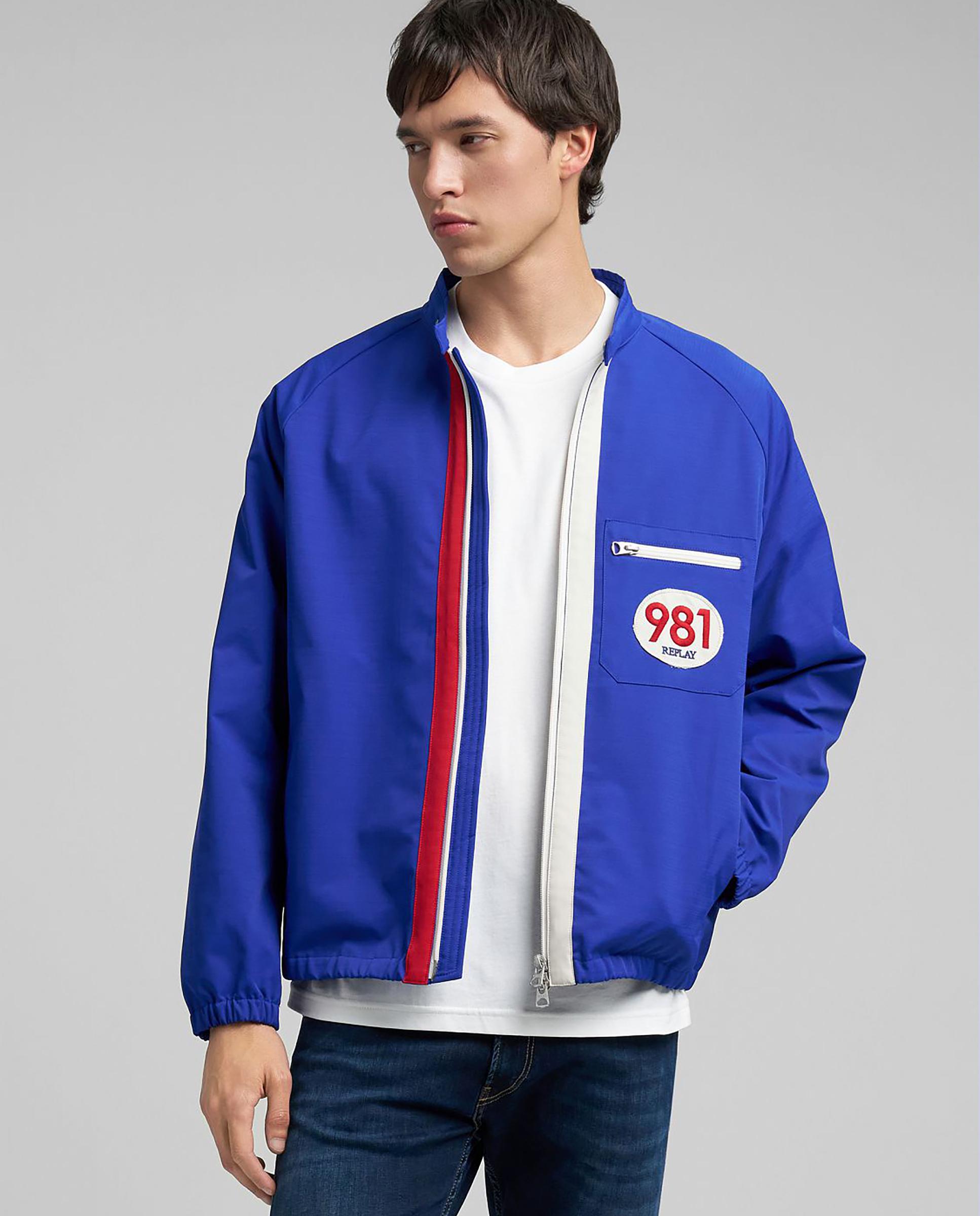 Replay - Cazadora de hombre estilo vintage con cremallera.