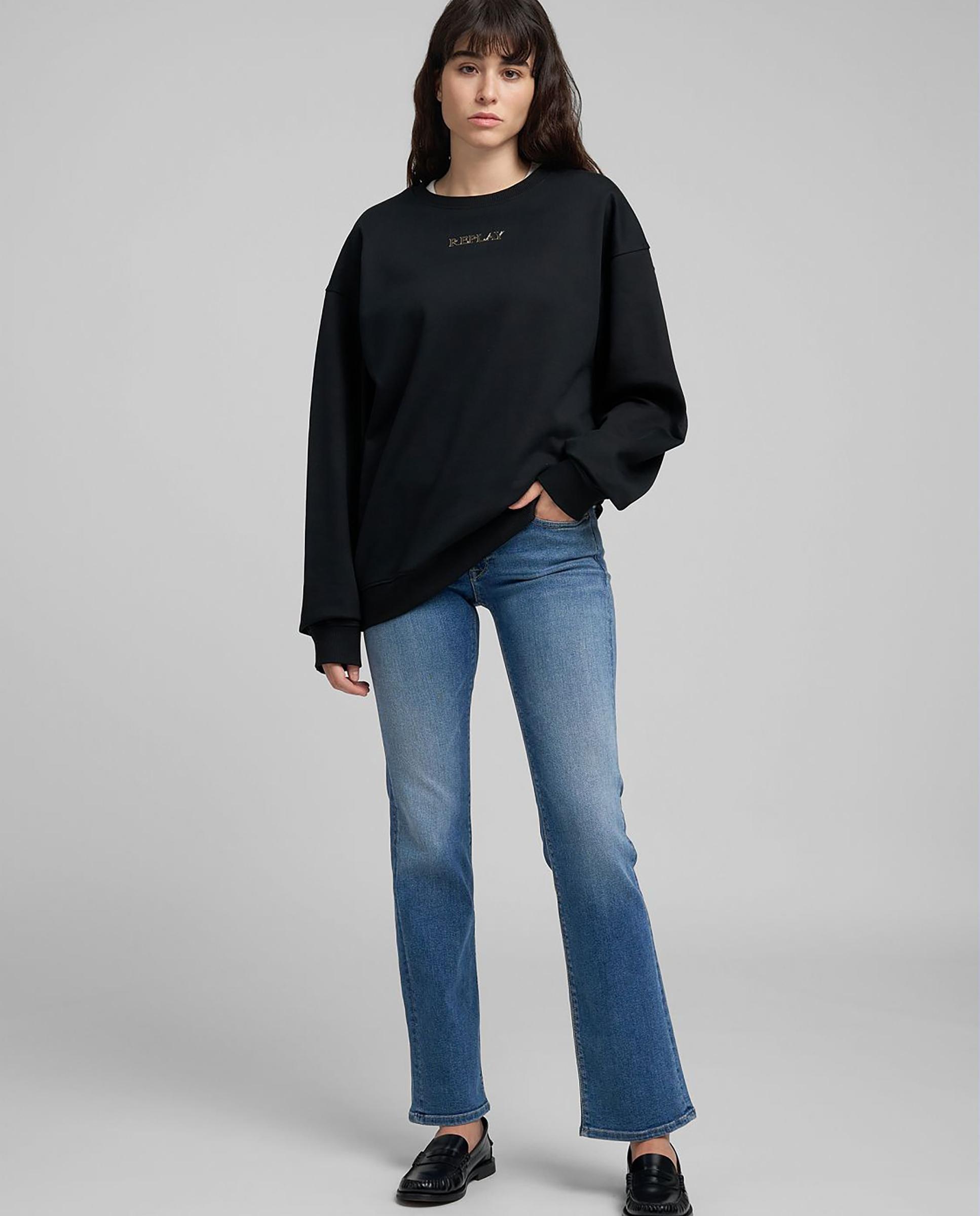 Replay - Sudadera de mujer de cuello redondo.