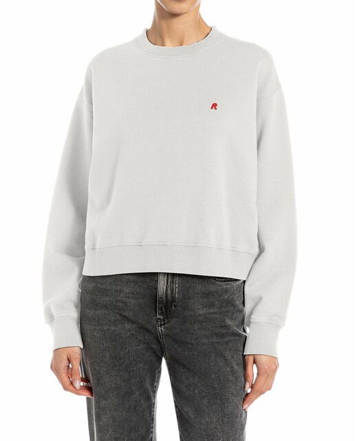 Imagen 0 de Sudadera de mujer de cuello redondo con bordado