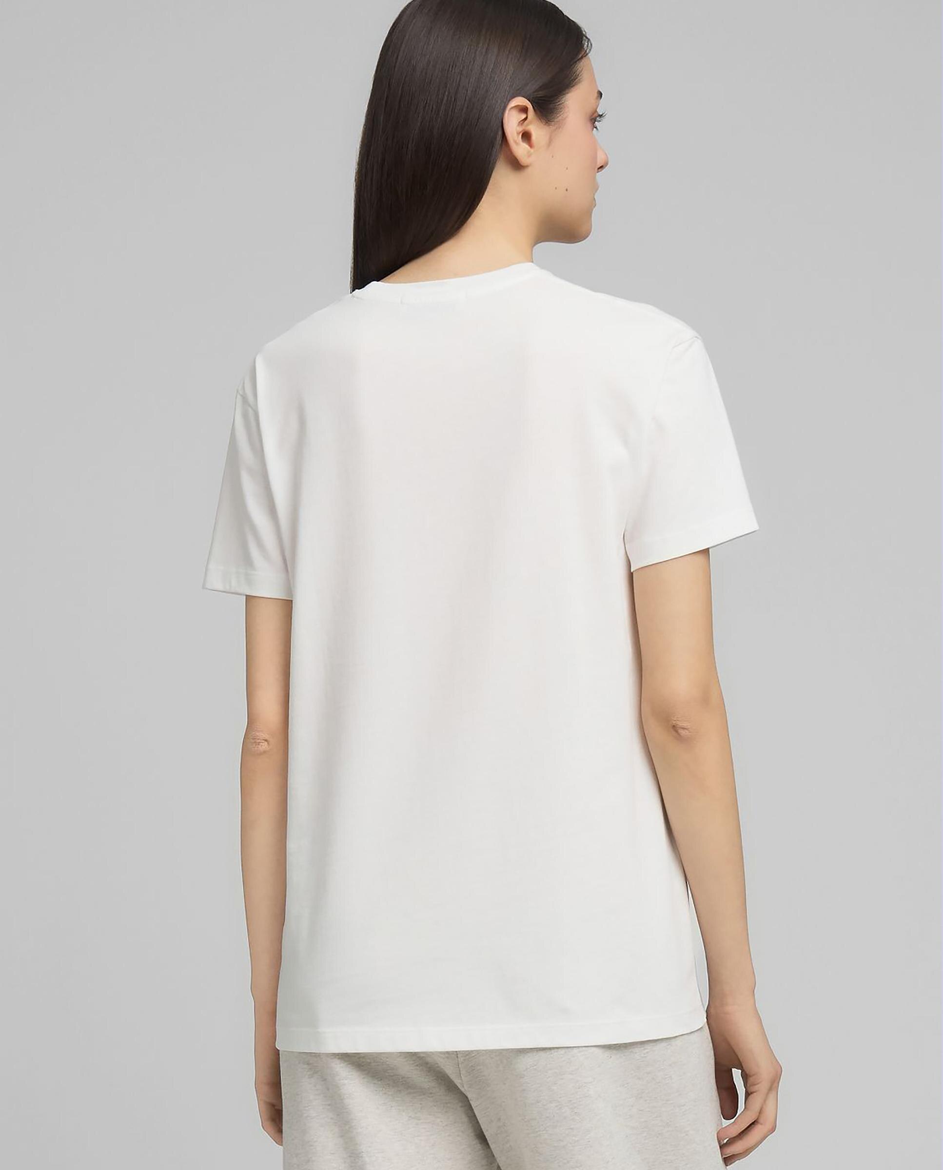 Camiseta de mujer de manga corta y cuello redondo - Replay - Blanco Blanco-3