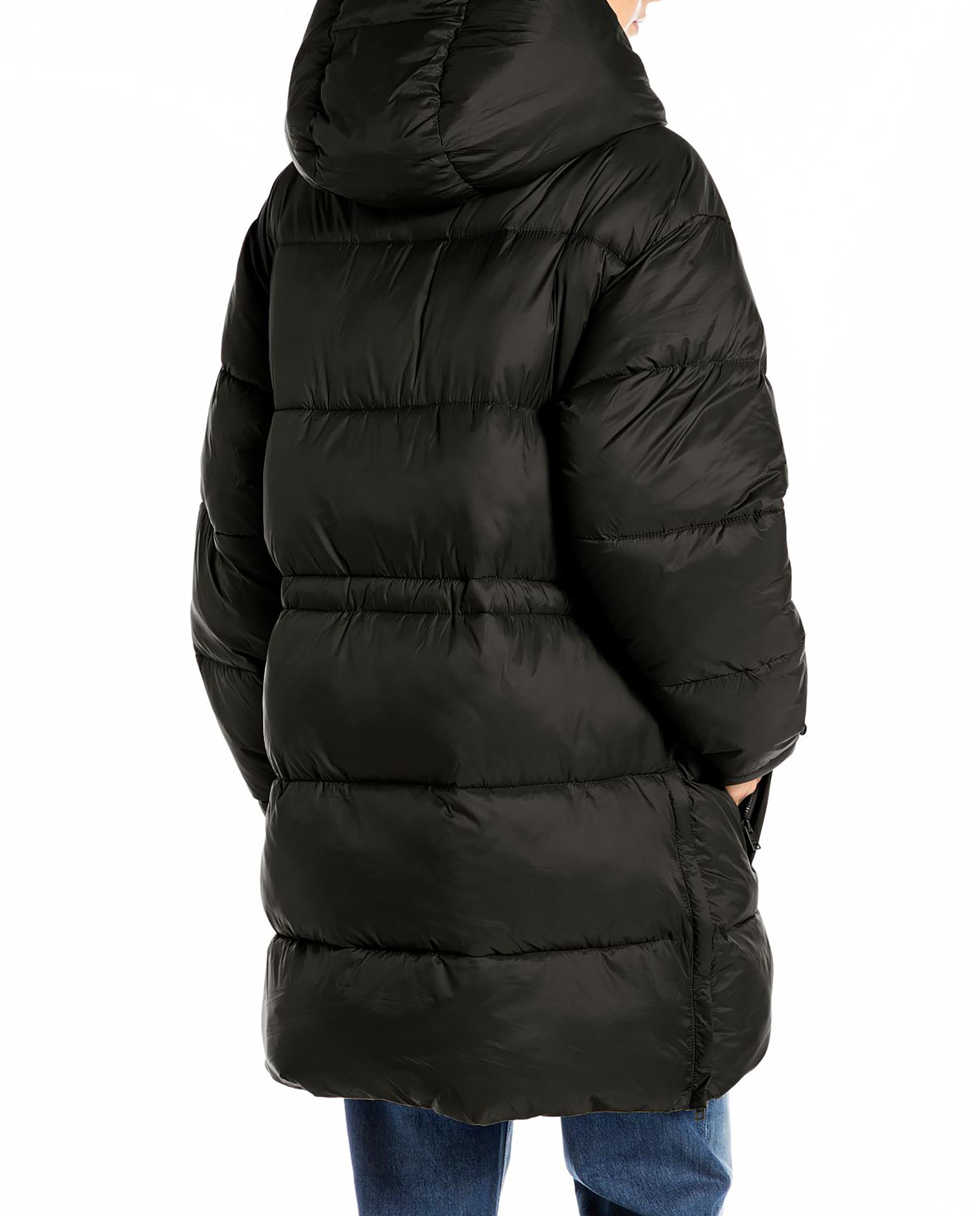 Cazadora de mujer larga acolchada con capucha - Replay - Negro Negro-2