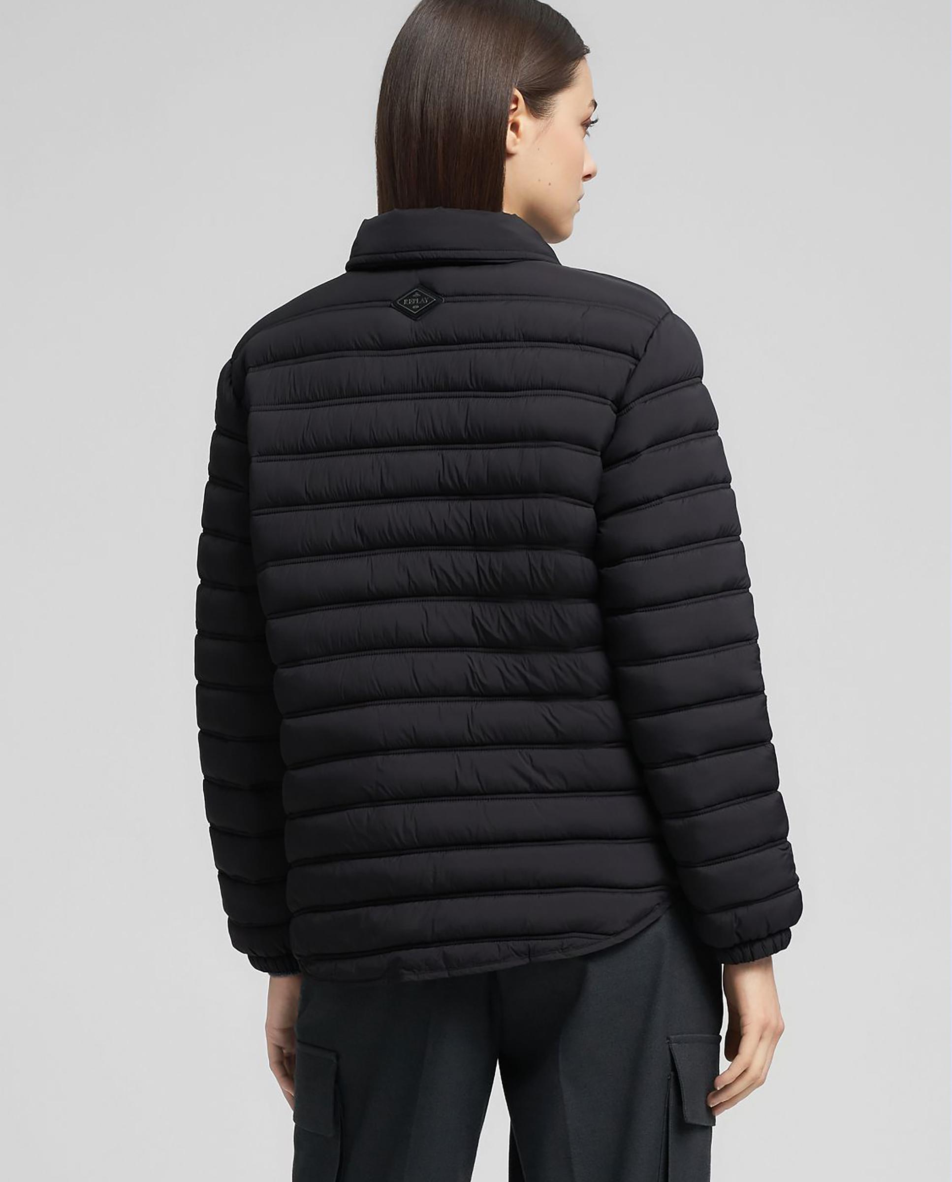 Cazadora de mujer corta acolchada - Replay - Negro Negro-3