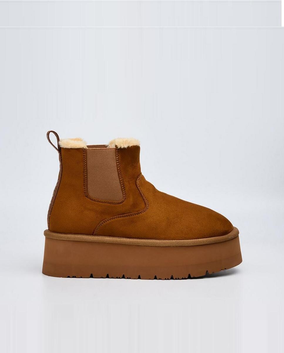 Botines de mujer de pelo con plataforma · Replay · El Corte Inglés