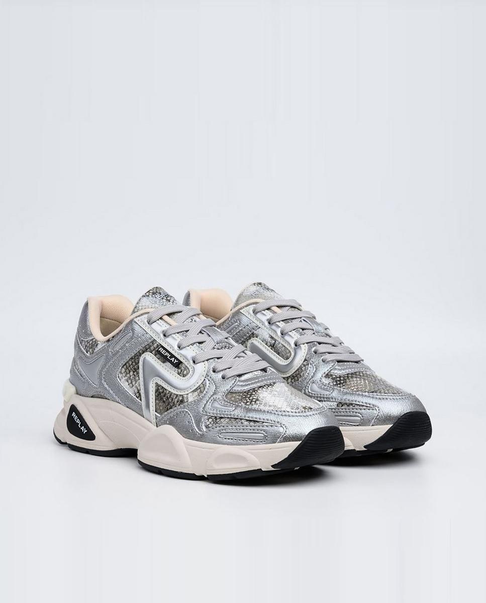 Zapatillas de mujer tipo chunky con cordones · Replay · El Corte