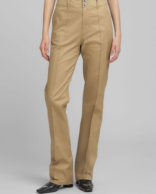 Imagen 0 de Pantalón de mujer regular fit con pliegues