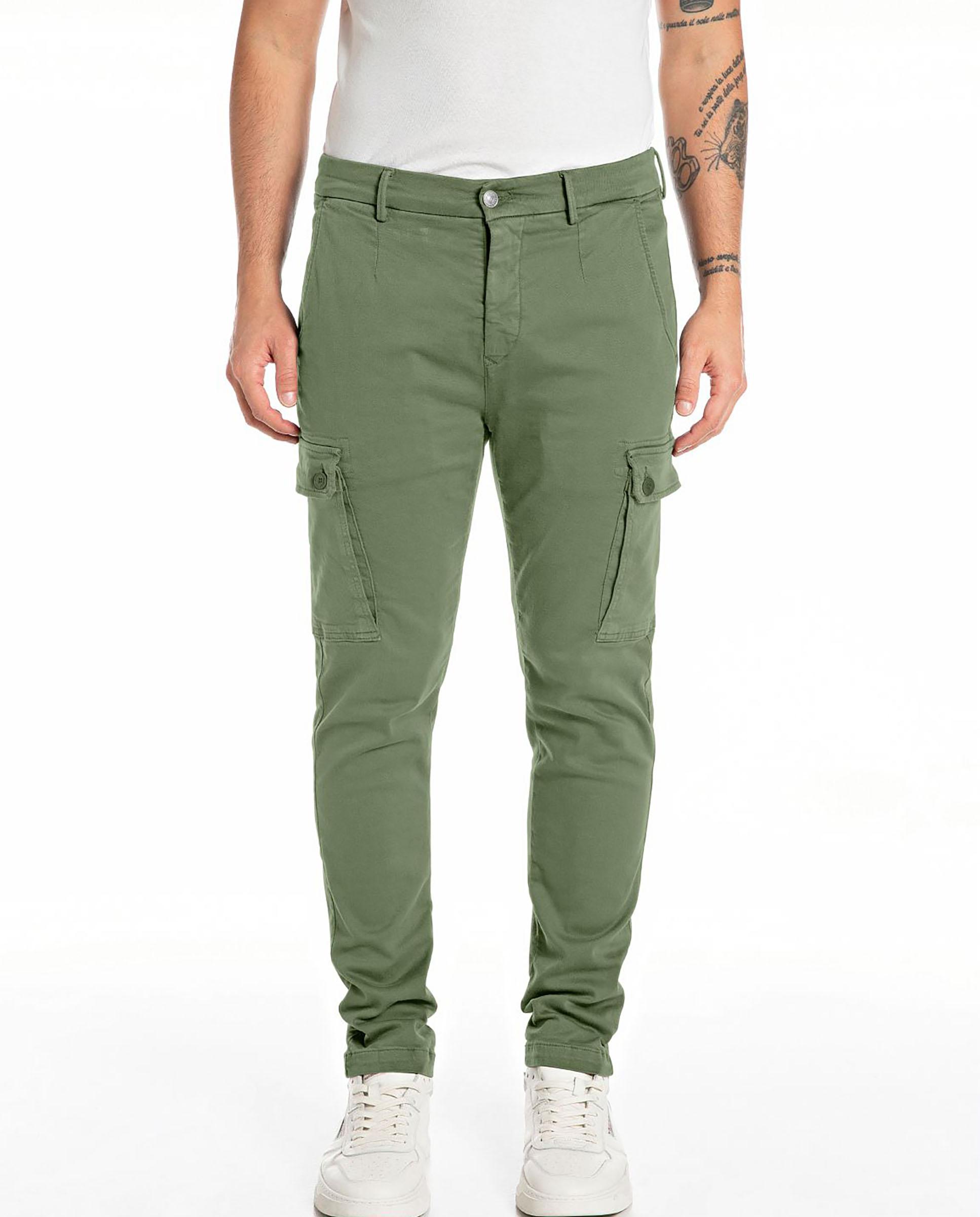 Replay - Pantalón de hombre tipo cargo slim fit.