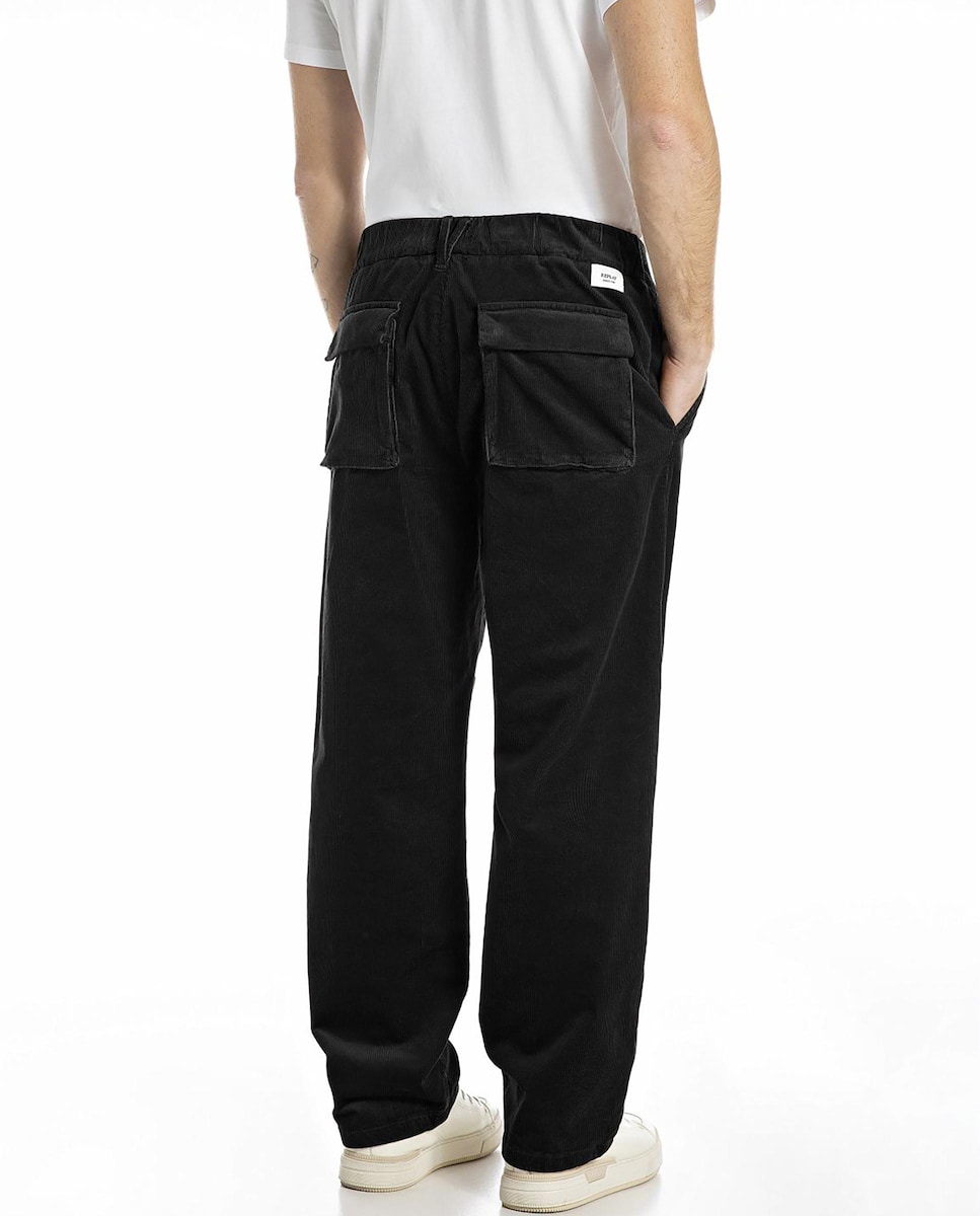 Pantalón de pana de hombre regular con bolsillos · Replay · El