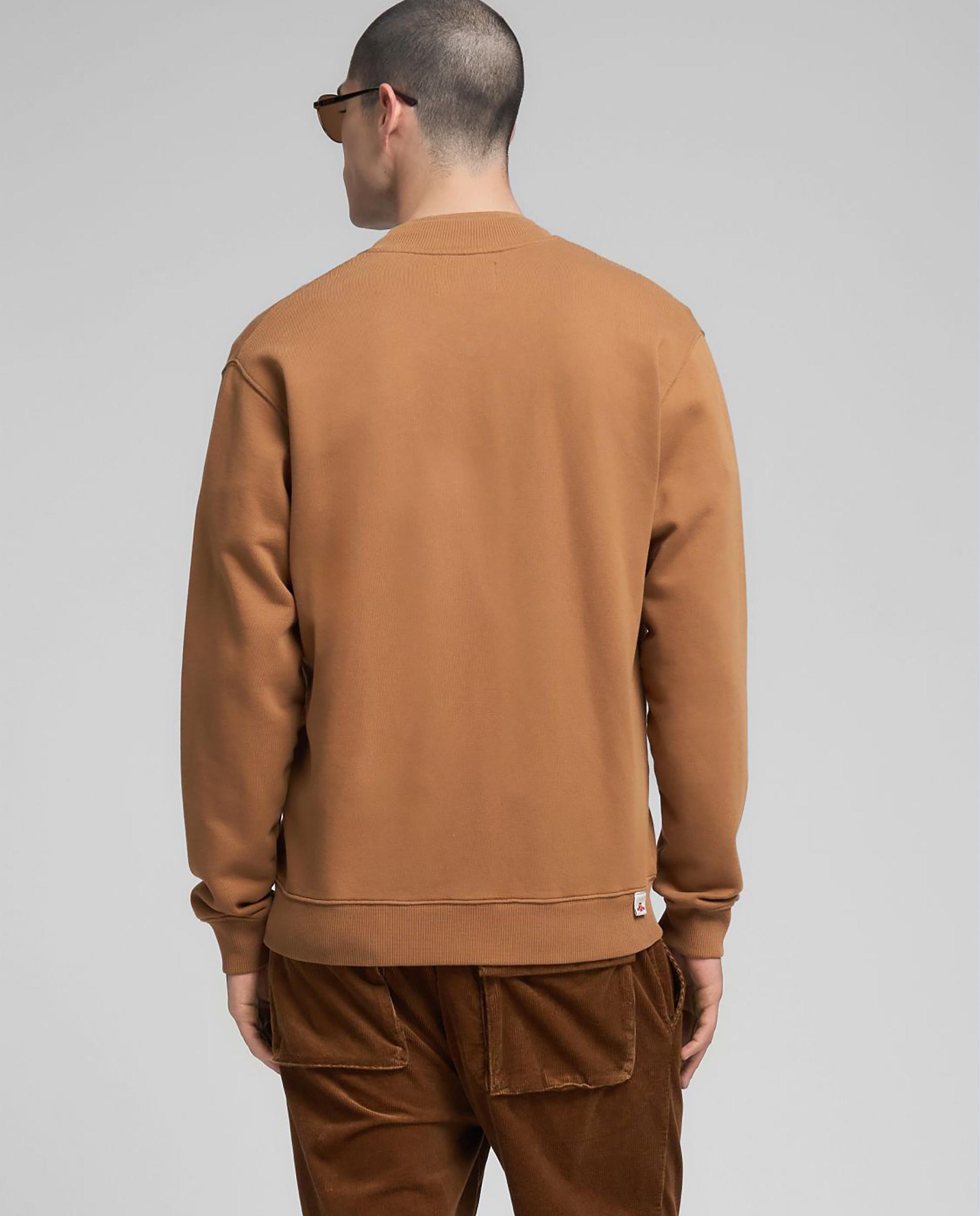 Sudadera de hombre de cuello redondo con cierre de cremallera - Replay - Camel Camel-3