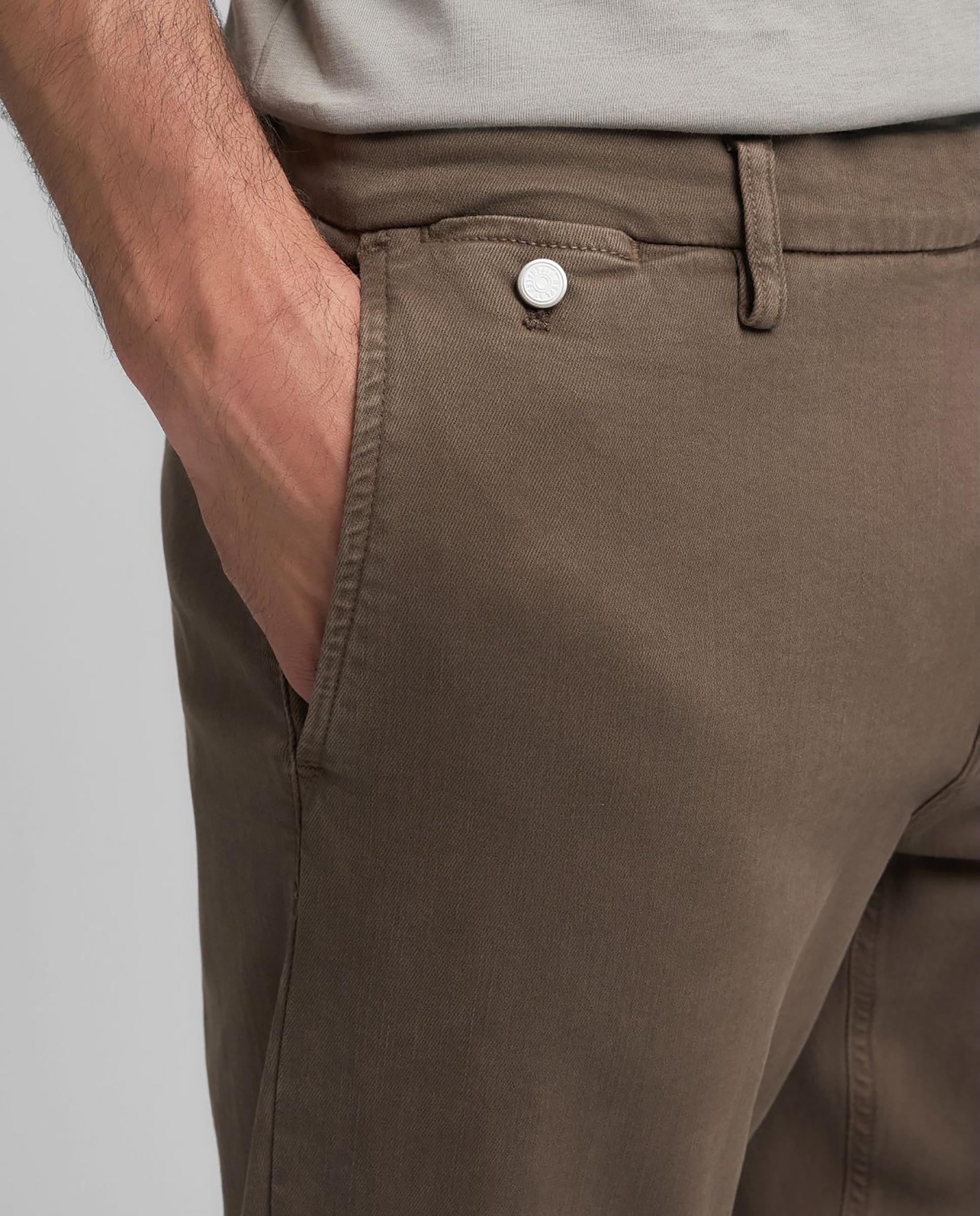 Chinos de hombre regular fit con bolsillos - Replay - Marrón Marrón-6