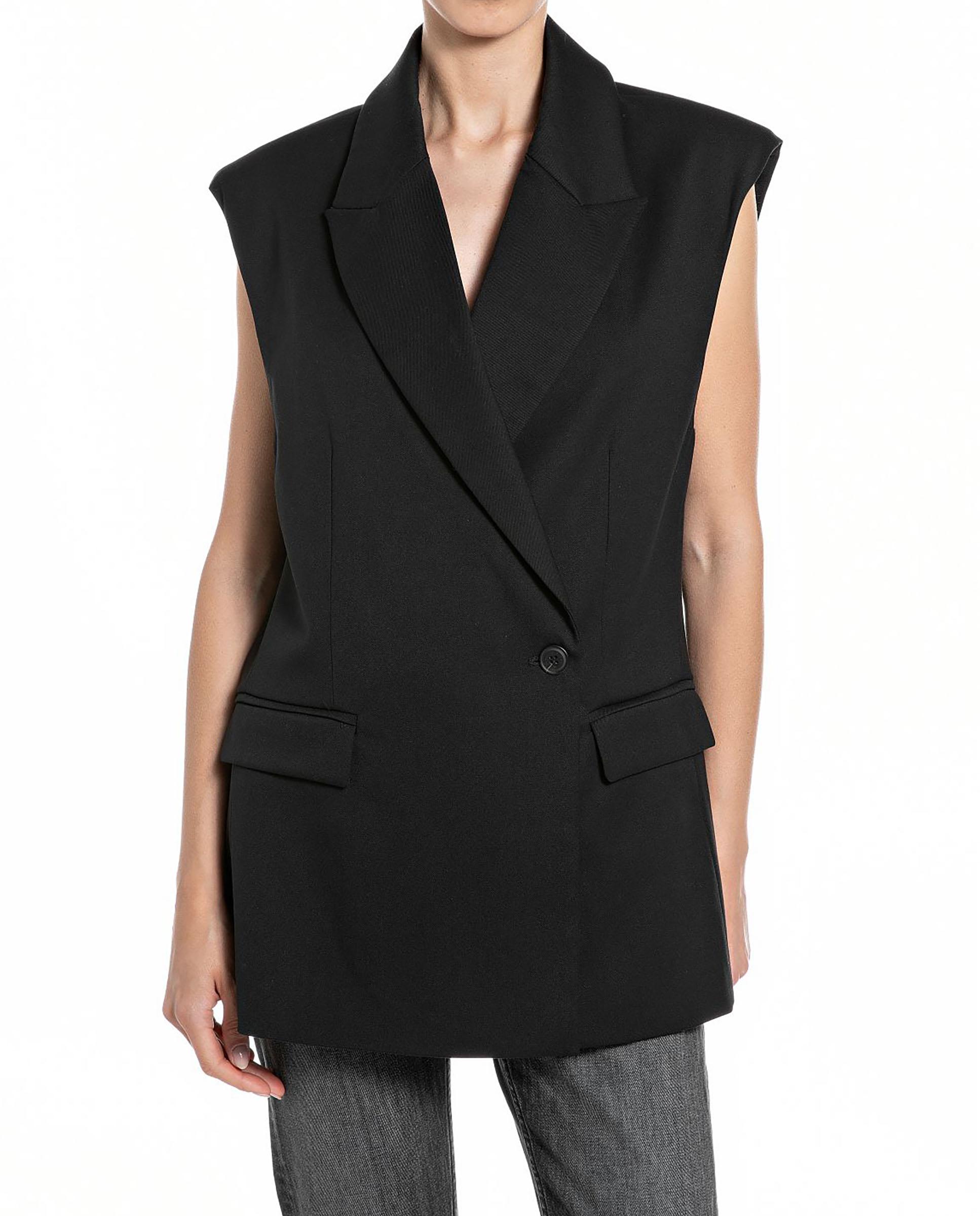 Replay - Blazer de mujer larga sin mangas.