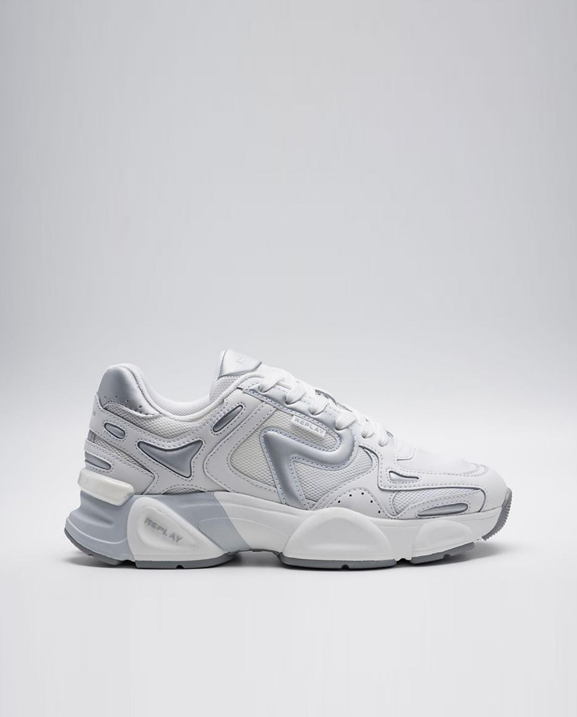 Replay - Zapatillas retro de mujer con cordones y puntera redonda.