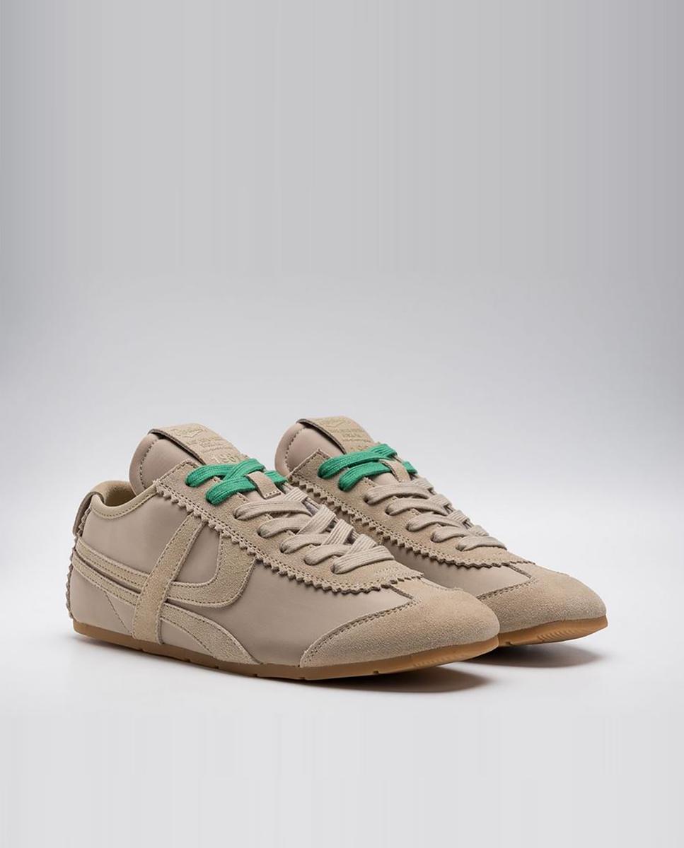 Zapatillas básicas de mujer con cordones bicolor - Replay - Beige Beige-3