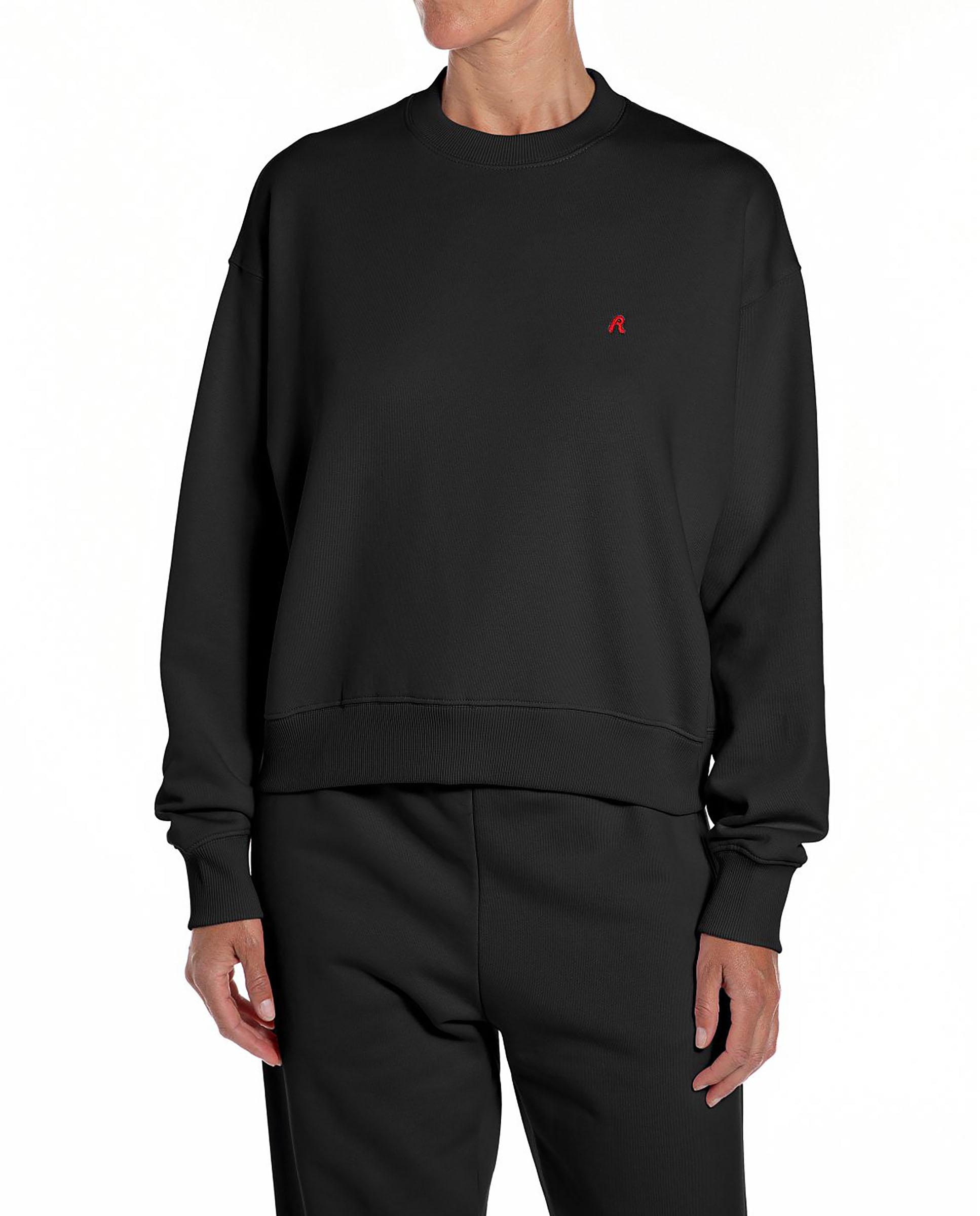 Sudadera de mujer de algodón de cuello redondo - Replay - Negro Negro-1