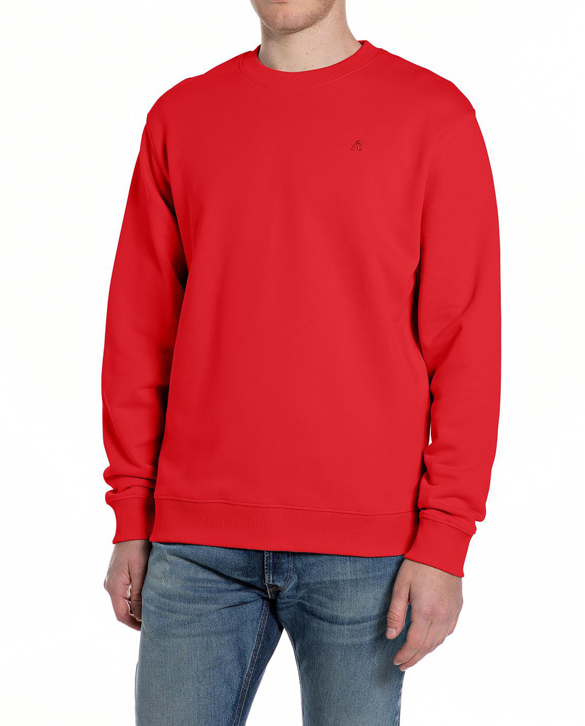 Imagen 0 de Sudadera de hombre básica de cuello redondo Rojo