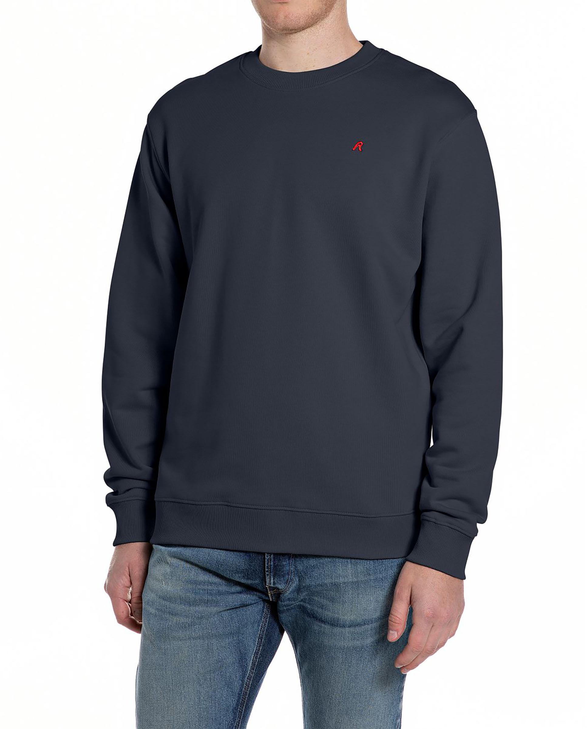 Sudadera de hombre básica de cuello redondo - Replay - Azul marino Azul marino-1