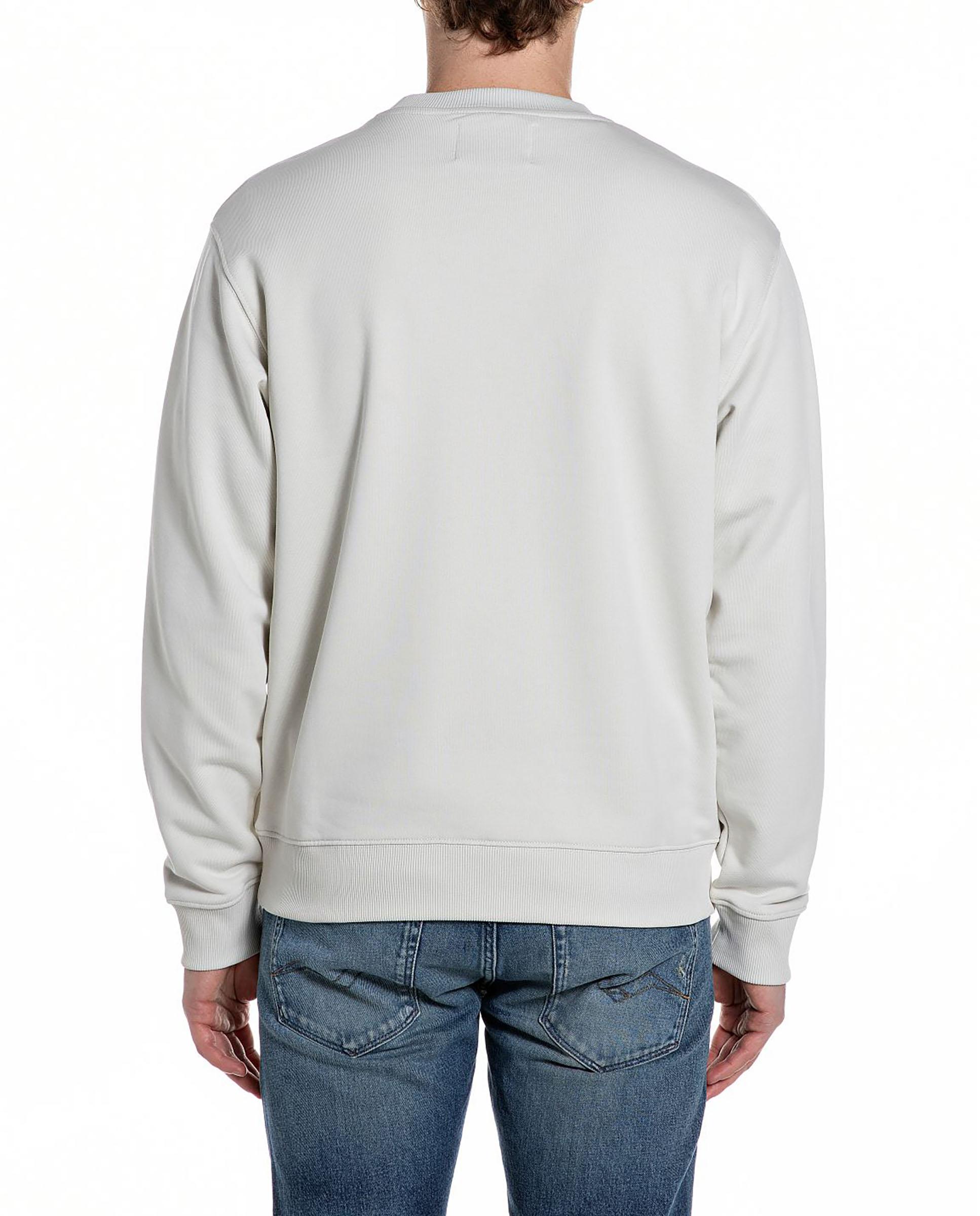 Sudadera de hombre de cuello redondo con logo - Replay - Crudo Crudo-2