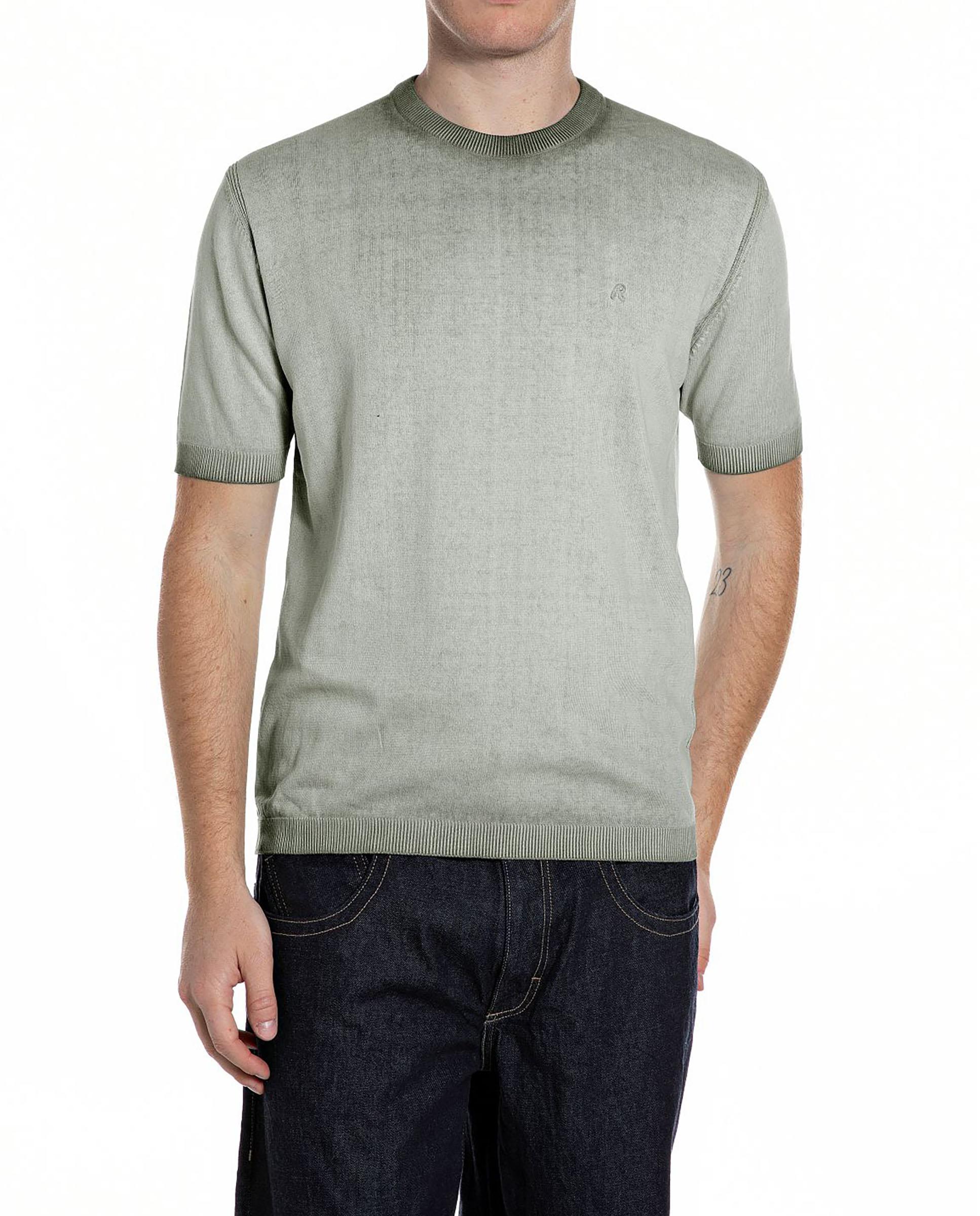 Imagen 0 de Jersey de hombre de manga corta con cuello redondo Verde