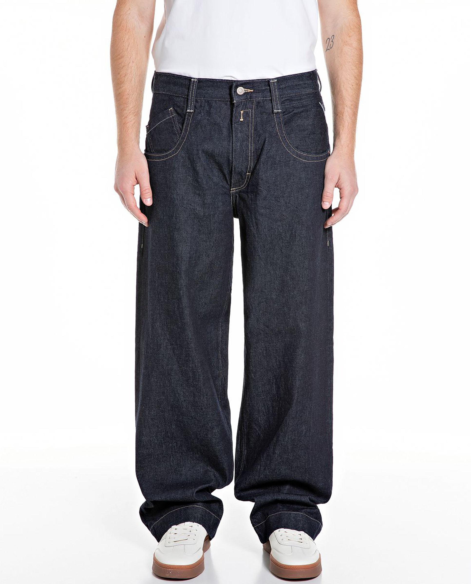 Replay - Vaquero de hombre relaxed fit con costuras.