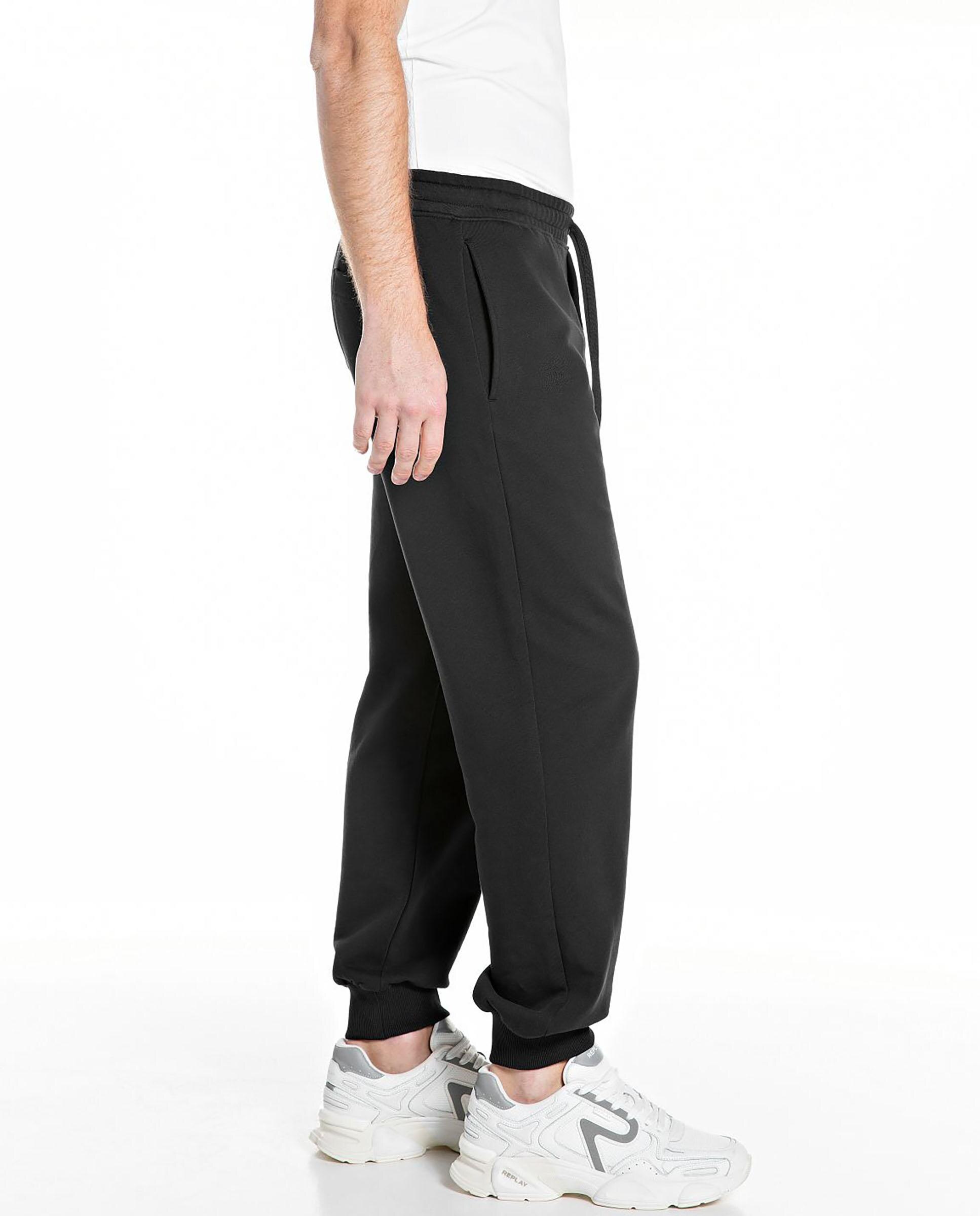 Pantalón jogger de hombre con cintura elástica - Replay - Negro Negro-3