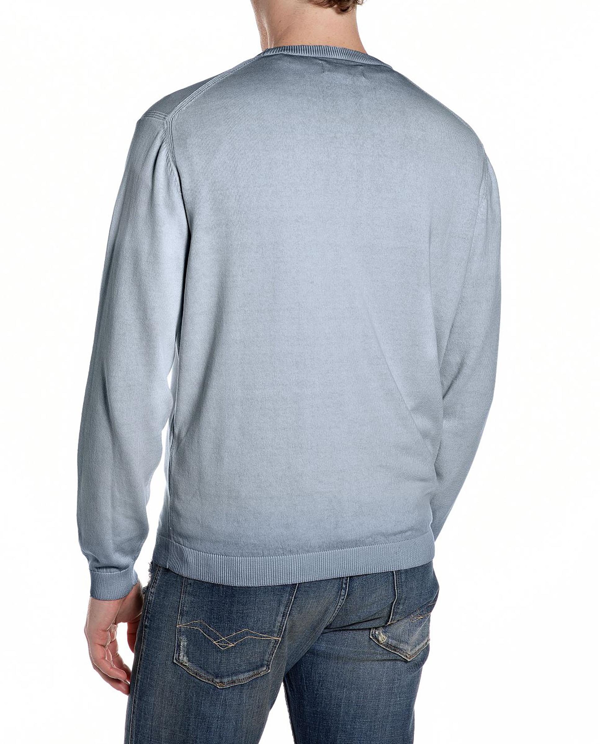 Jersey de hombre de cuello redondo de algodón - Replay - Azul claro Azul claro-2